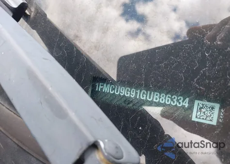 2016 Ford Escape Se from USA, damaged, VIN 1FMCU9G91GUB86334